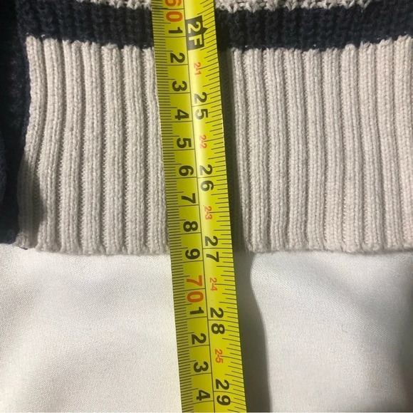 Aeropostale Coastal Grandma V-neck  Cardigan - Navy and White - 100% cotton - Picture 6 of 8